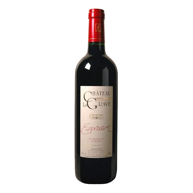 Fantastique Expression rouge 2015, Château La Grave, Minervois en vente chez Divine Wines, le meilleur caviste de Bruxelles