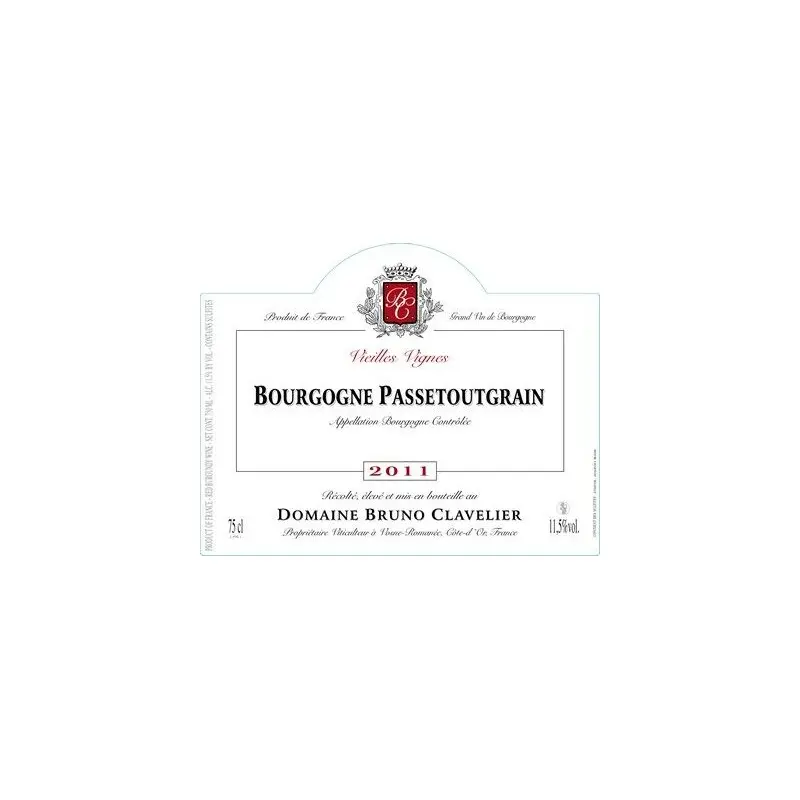 Passetoutgrain 2014, Bruno Clavelier, Bourgogne