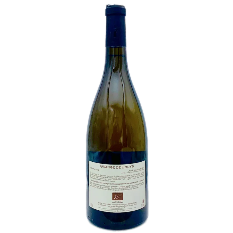 Fantastique Confucius 2018, Domaine Grange de Bouys, IGP Languedoc en vente chez Divine Wines, le meilleur caviste de Bruxell