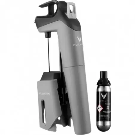 Fantastique Coravin Système de Préservation Modèle 3 SL (gris) en vente chez Divine Wines, le meilleur caviste de Bruxelles