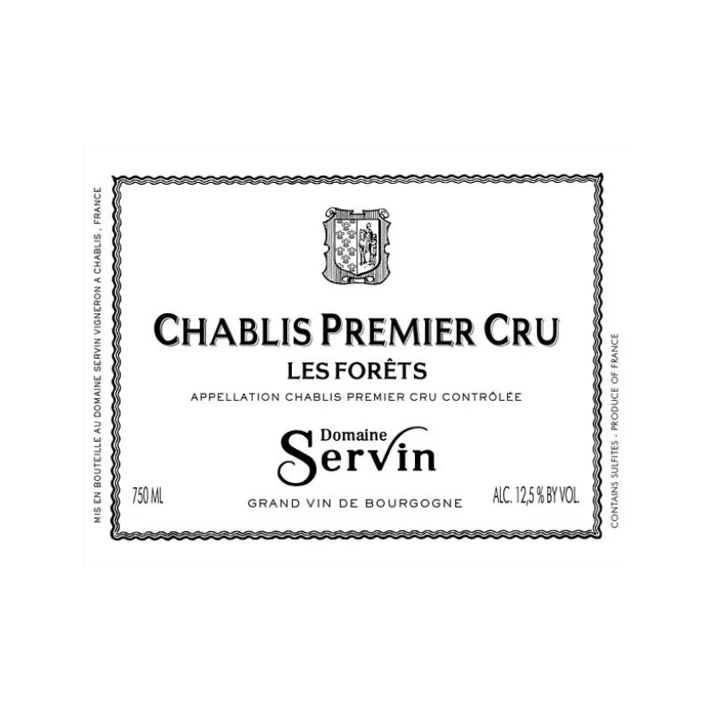 Les Forest 2021, domaine Servin, Chablis 1er Cru