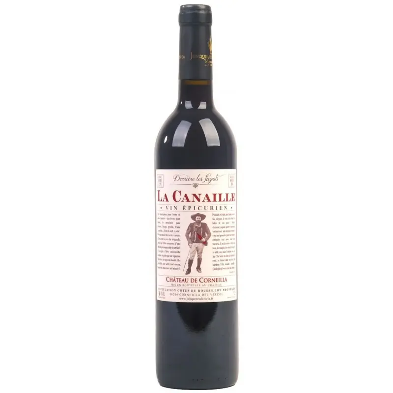 Fantastique La Canaille rouge 2022, Château de Corneilla - Jonquères d\'Oriola, Côtes du Roussillon en vente chez Divine Wine