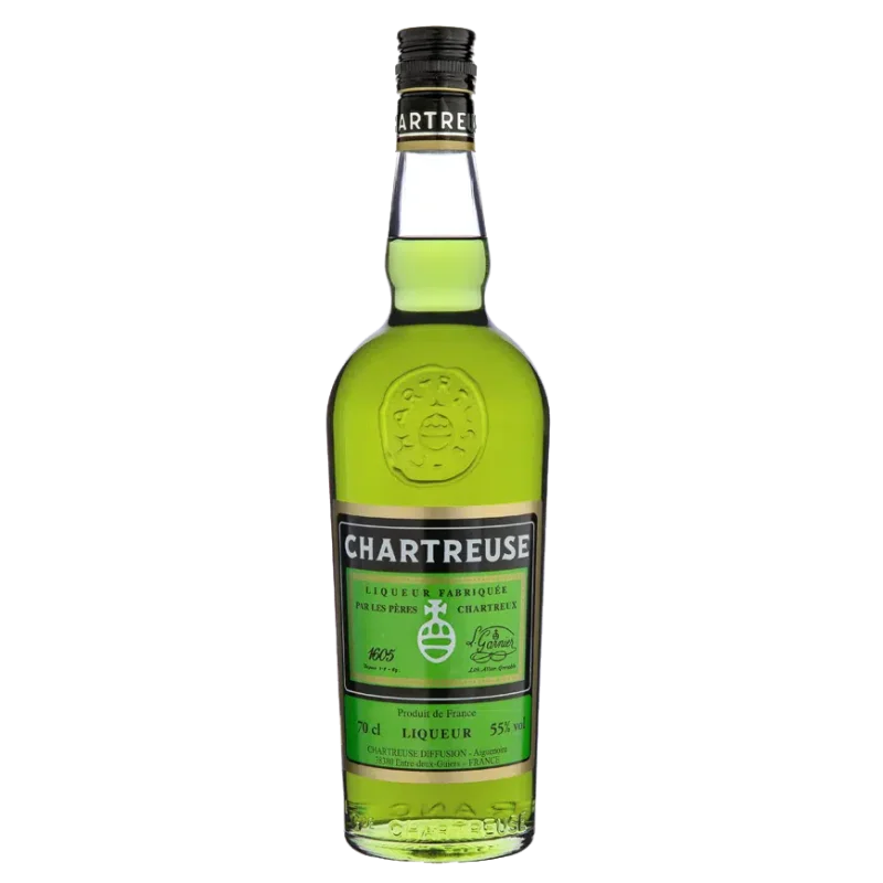 Fantastique Chartreuse Verte, Pères Chartreux, Voiron en vente chez Divine Wines, le meilleur caviste de Bruxelles