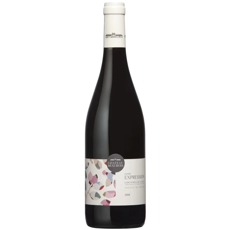 Fantastique Expression rouge 2021, Château Beaubois, Costières de Nîmes en vente chez Divine Wines, le meilleur caviste de Br