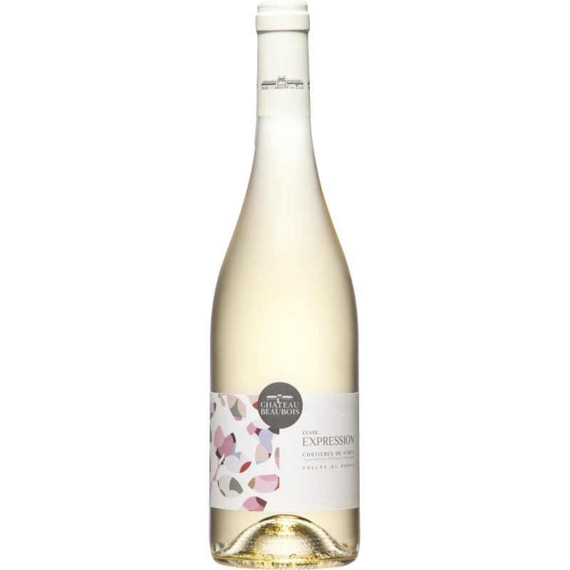 Fantastique Expression blanc 2022, Château Beaubois, Costières de Nîmes en vente chez Divine Wines, le meilleur caviste de Br