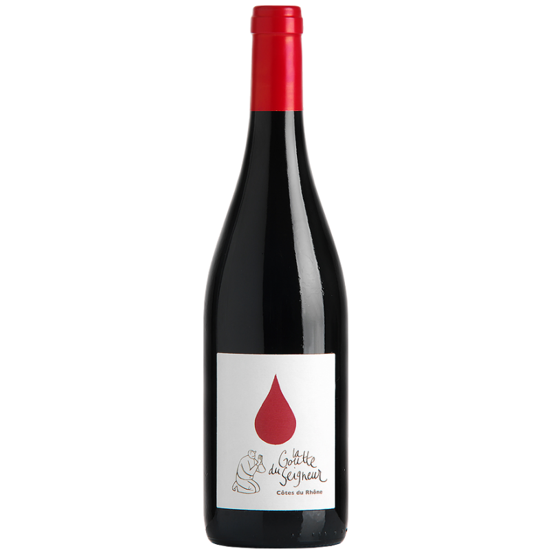 Fantastique La Goutte du Seigneur rouge 2022, domaine Duseigneur, Côtes du Rhône en vente chez Divine Wines, le meilleur cavi