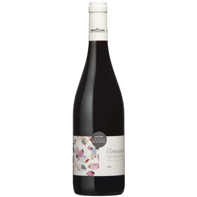 Fantastique Expression rouge 2021, Château Beaubois, Costières de Nîmes en vente chez Divine Wines, le meilleur caviste de Br