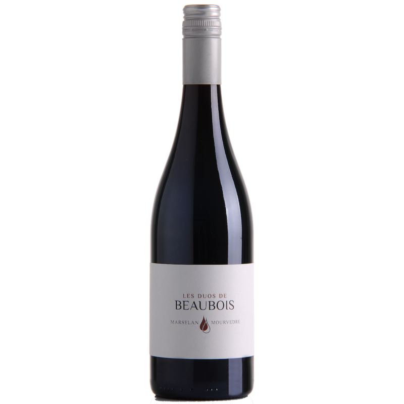 Fantastique Les Duos de Beaubois rouge 2022, IGP Pays d\'Oc en vente chez Divine Wines, le meilleur caviste de Bruxelles
