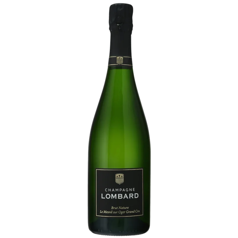 Fantastique Grand Cru Brut Nature le Mesnil sur Oger, Champagne Lombard en vente chez Divine Wines, le meilleur caviste de Br
