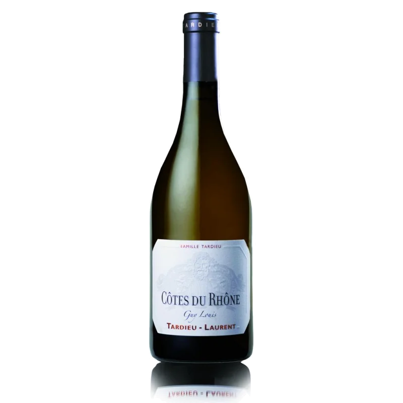 Fantastique Cuvée Guy Louis blanc 2004, Tardieu-Laurent, Côtes du Rhône en vente chez Divine Wines, le meilleur caviste de Br