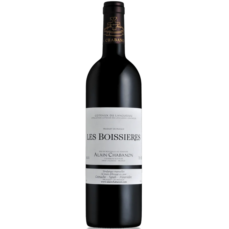 Fantastique Les Boissieres 2002, Alain Chabanon, IGP Languedoc en vente chez Divine Wines, le meilleur caviste de Bruxelles